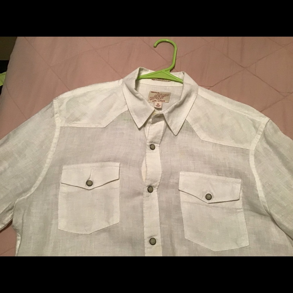 Lucky brand western style linen shirt